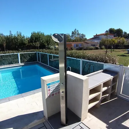 Le Reve Au Soleil Les Pieds Dans L'eau - 6 Personnes En Avec Piscine A 700 M Des Plages 度假居 Sérignan